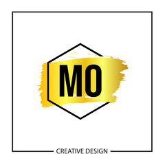 Initial MO Letter Logo Template Design