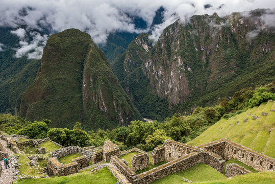 East bank of south end of Machu Picchu