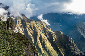 Close up view of the west mountain range