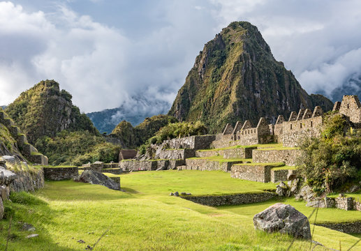 View of the east side of Machu Picchu from plaza