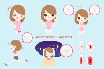 woman with Menstruation