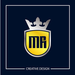Initial MR Letter Logo Template Design