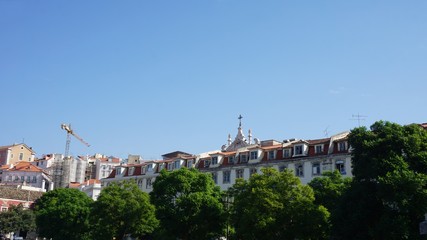 Fototapeta na wymiar architecture landmarks of portuguese town lisbon
