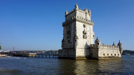 Fototapeta premium tower of belem in lisbon in portugal
