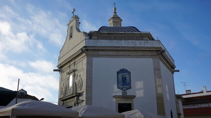church in the small village fermela in portugal