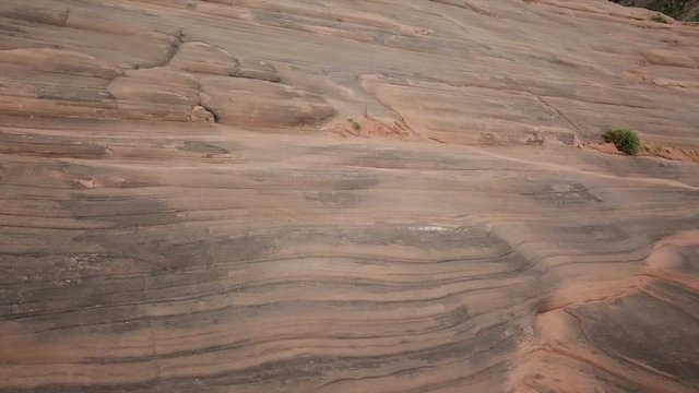 Aerial view of imposing landscape in Wave Canyon, Shaanxi province, China