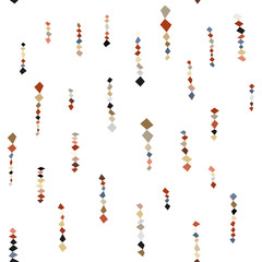 Square carnival repeated seamless background pattern with color ways and black white