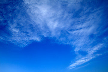 blue sky and white clouds