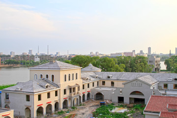 Fototapeta premium Unfinished buildings