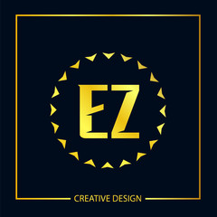 Initial EZ Letter Logo Template Design