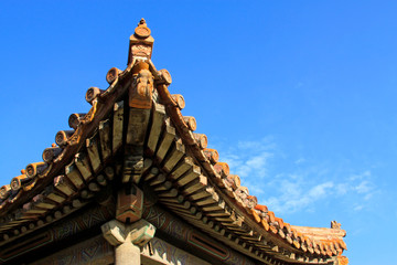 Obraz premium Chinese ancient architecture in the Eastern Royal Tombs of the Qing Dynasty, china