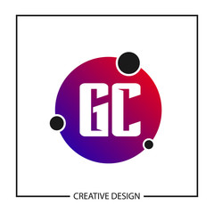 Initial GC Letter Logo Template Design