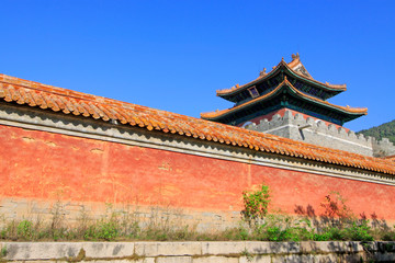 Chinese ancient architecture in the Eastern Royal Tombs of the Qing Dynasty, china