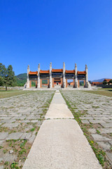Exquisite stone archway in the Eastern Royal Tombs of the Qing Dynasty, china