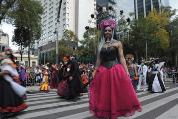 Fototapeta premium Desfile Día de Muertos- México