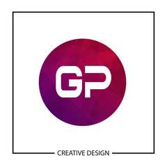 Obraz premium Initial GP Letter Logo Template Design