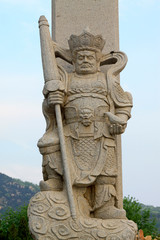 Nanshan Giant Buddha scenic area figure stone carving, china
