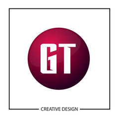 Initial GT Letter Logo Template Design