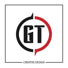 Initial GT Letter Logo Template Design
