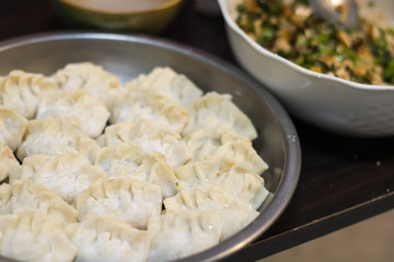 Home-made recipe for dumplings.