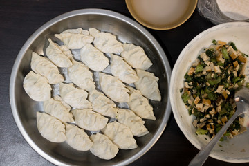 Home-made recipe for dumplings.