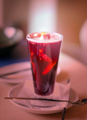 Macro photo of delicious classic mulled wine