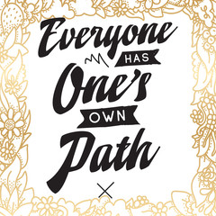 Typography for t shirt or sweatshirt printing and embroidery. Print for tee. Inspirational quote, motivation.