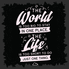 Obraz premium Typography for t shirt or sweatshirt printing and embroidery. Print for tee. Inspirational quote, motivation.