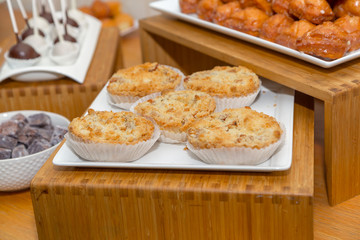 muffins with chocolate
