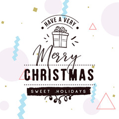 Obraz premium Merry Christmas typography.