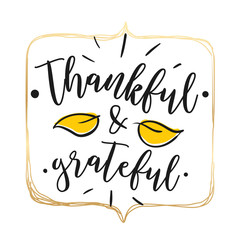 Happy Thanksgiving day typography.