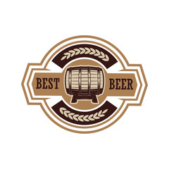 Vintage beer label. Design elements for logo, label, emblem, sign, menu.