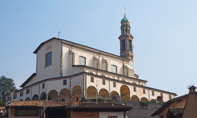 Obraz premium Vertova, Bergamo, Italy. The Saint Maria Assunta Cathedral