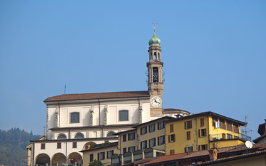 Obraz premium Vertova, Bergamo, Italy. The Saint Maria Assunta Cathedral