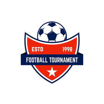 Soccer, football emblems. Design element for logo, label, emblem, sign.