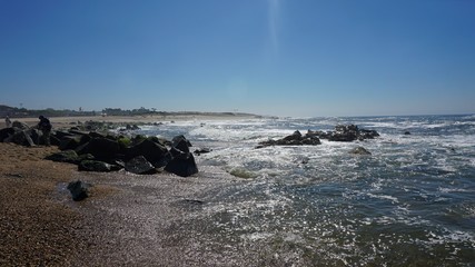 lovely beach of sao felix near porto