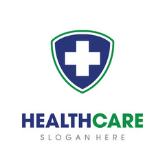 Fototapeta premium Medical and Love Health care Logo Vector