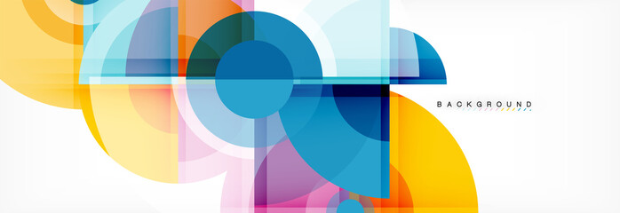 Obraz premium Vector fantastic circle modern geometric background template