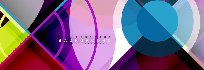 Obraz premium Abstract background bright circles geometric design