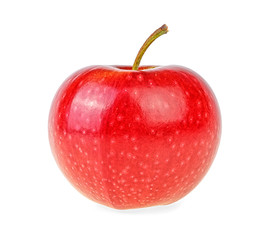 Ripe red apple isolated on a white background