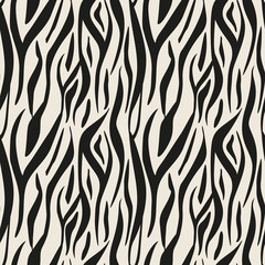 Naklejka na ściany i meble Animal print, zebra texture background black and white colors