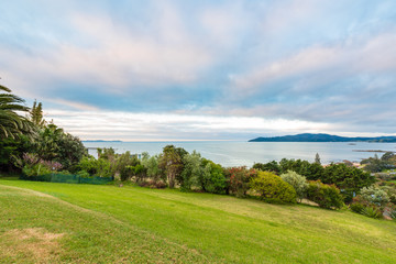 View across Cable Bay in Mangonui New Zealand