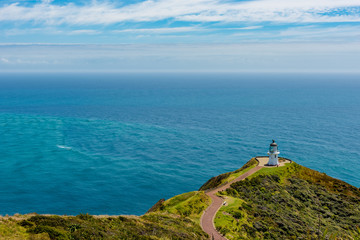 Fototapeta na wymiar Scenic views of beautiful landscape at Cape Reinga