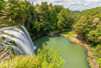 Scenic reserve surrounding the  famous Whangerei waterfall 26 m. high on the Hatea River