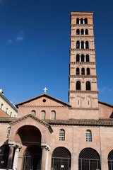 Fototapeta premium Italy. Rome. Basilica of Santa Maria in Cosmedin with Mouth of the Truth