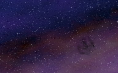 Colorful and beautiful space background. Outer space. Starry outer space texture. 3D illustration