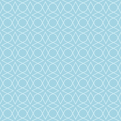 Light blue geometric ornament. Seamless pattern