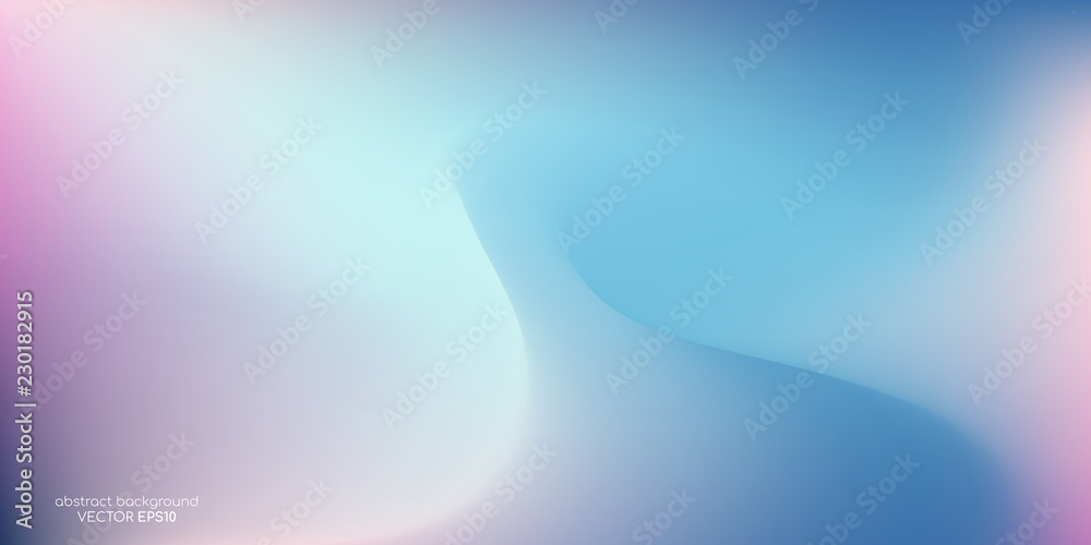Poster Vector abstract colorful background blurred gradient pastel color palette