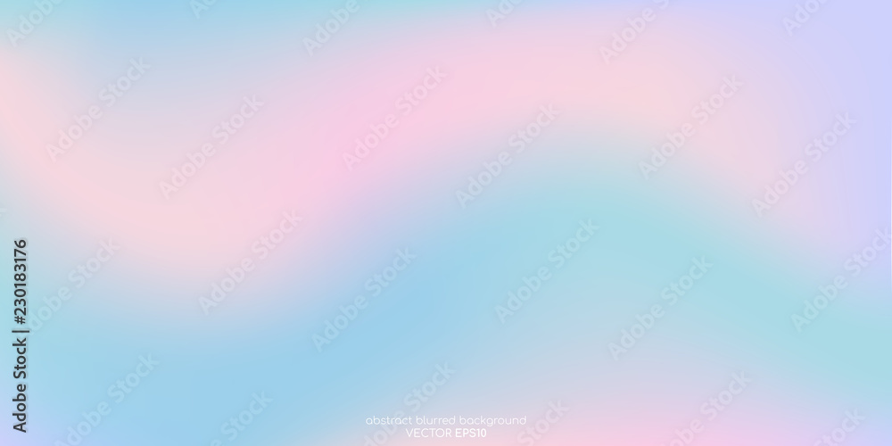 Poster Vector abstract colorful background blurred gradient pastel color palette