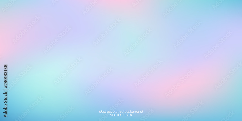 Poster Vector abstract colorful background blurred gradient pastel color palette